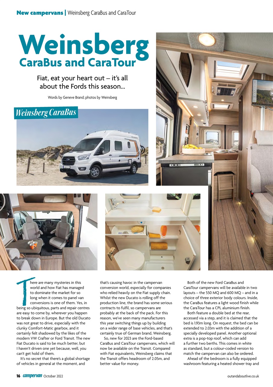 Campervan Preview Pages