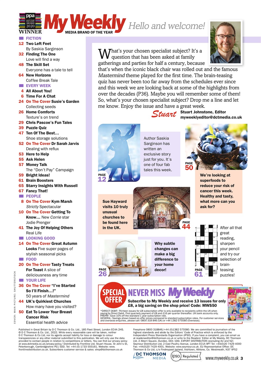 My Weekly Preview Pages