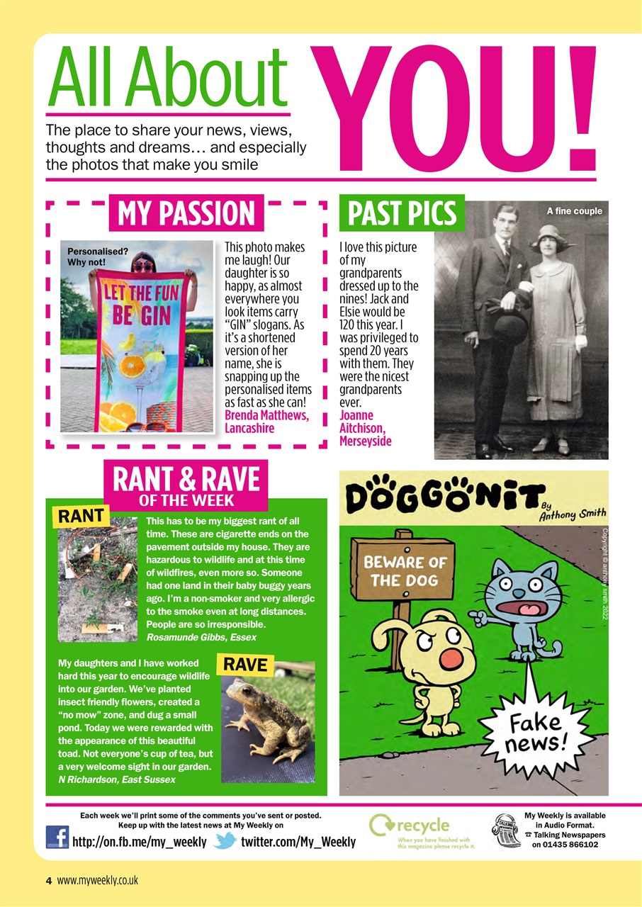 My Weekly Preview Pages