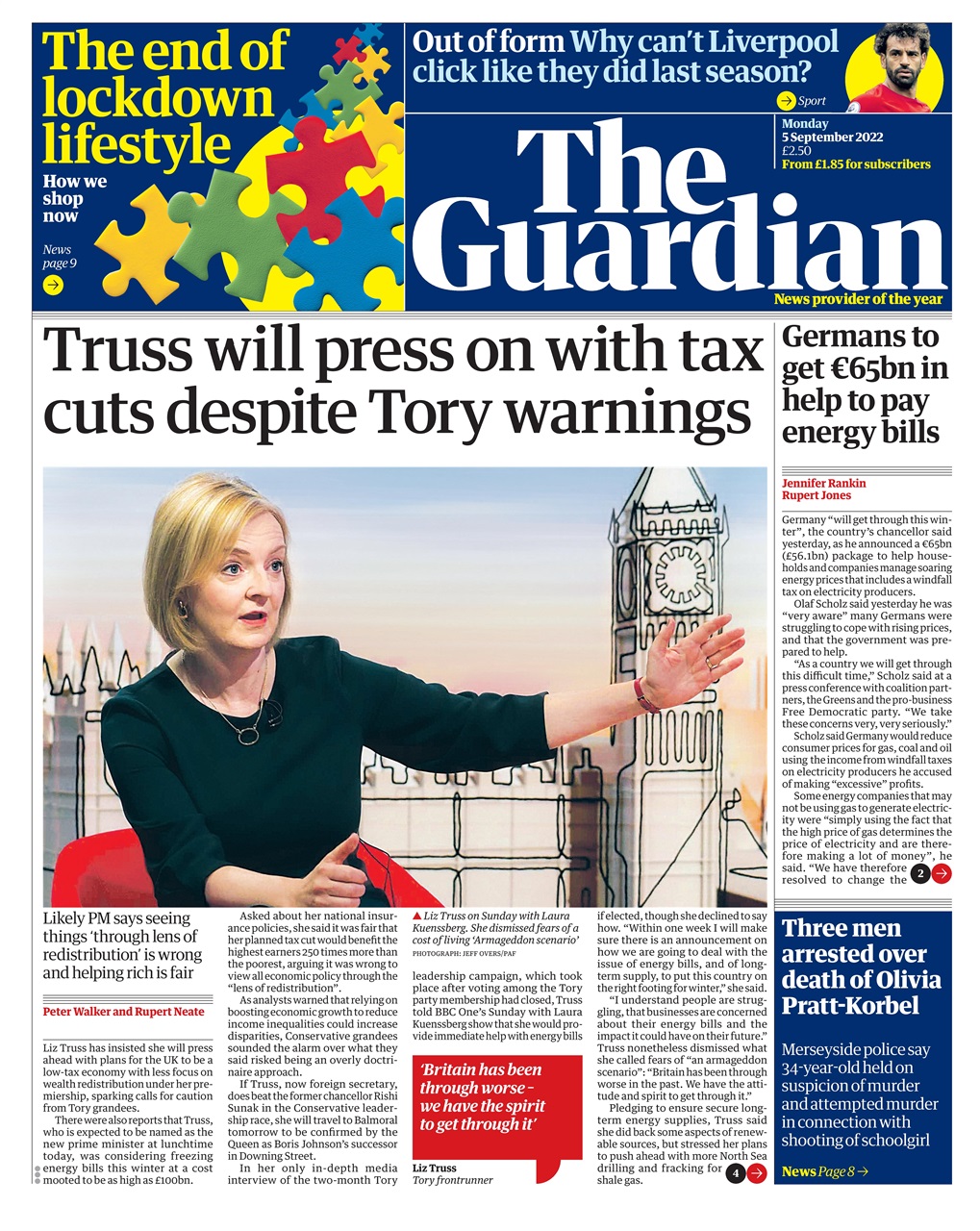 The Guardian Newspaper Preview Pages