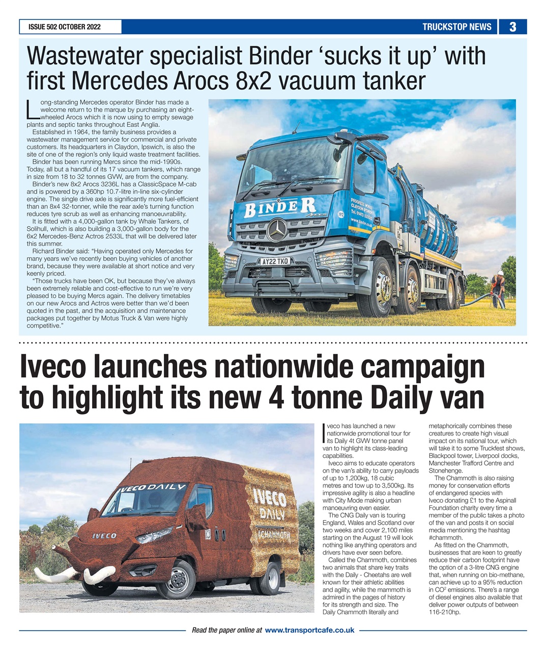Truckstop News Preview Pages