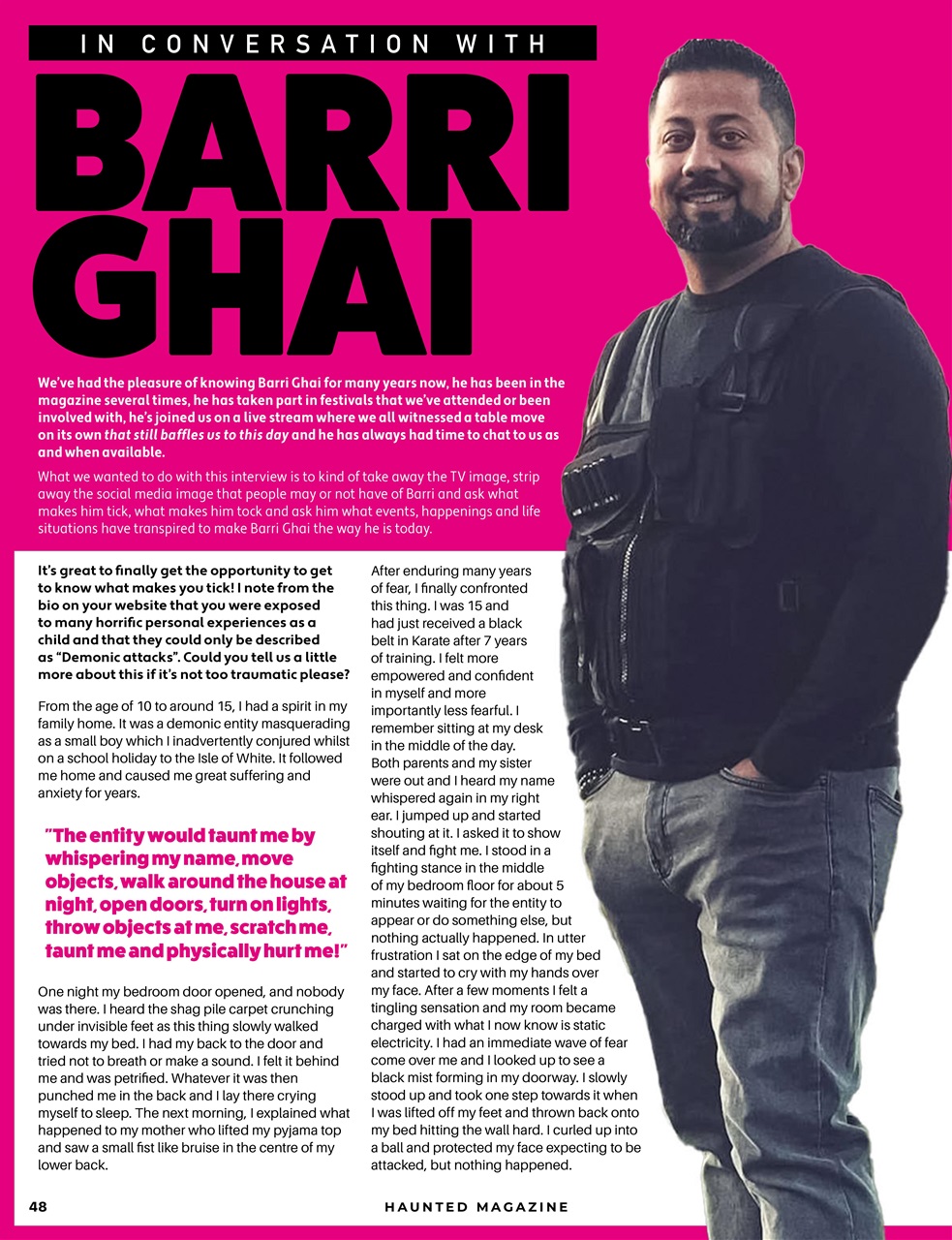 Haunted Magazine Preview Pages