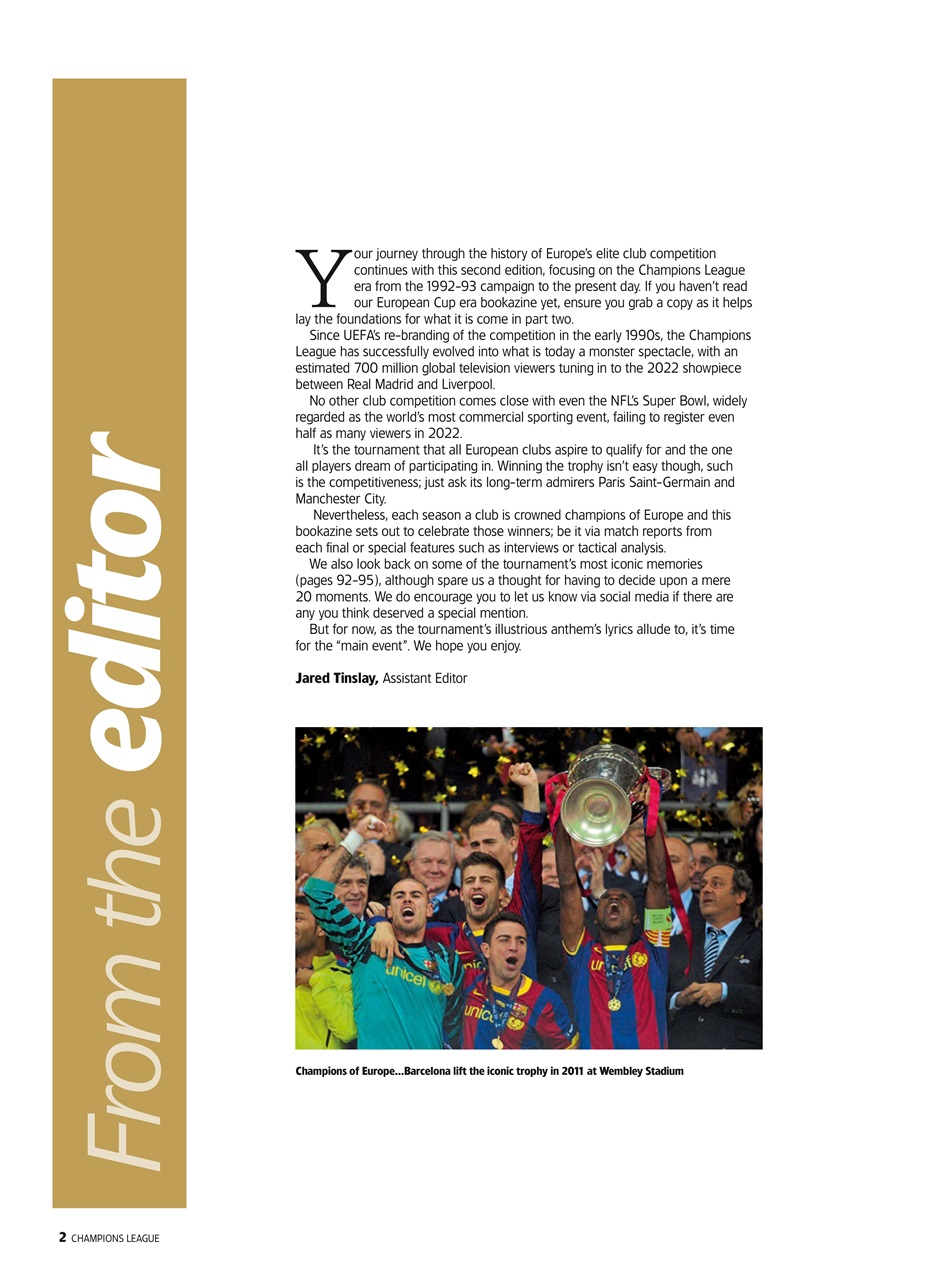 World Soccer Presents Preview Pages