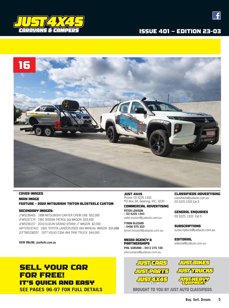 JUST 4X4S Preview Pages