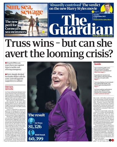 The Guardian Newspaper issue Tuesday, September 6, 2022
