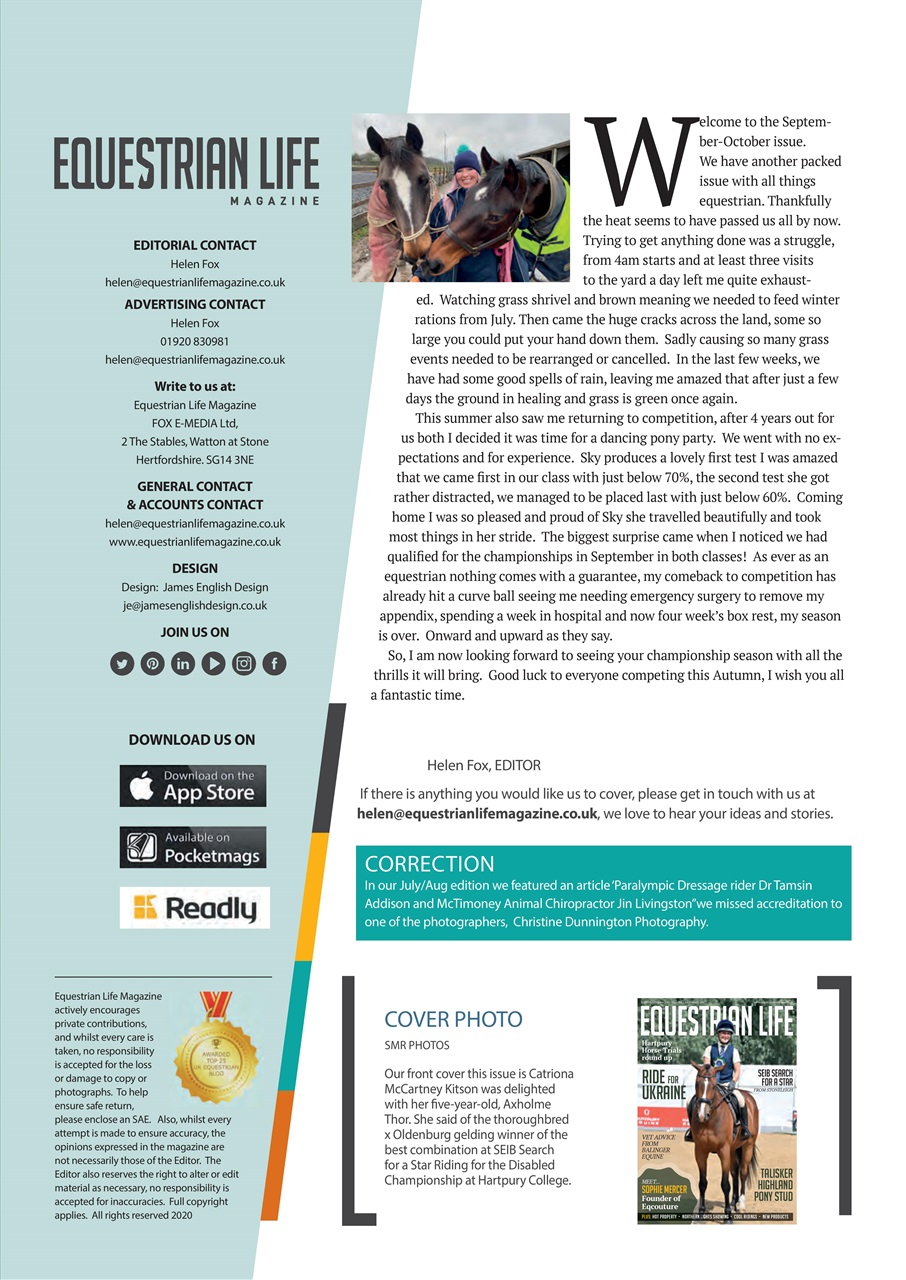 Equestrian Life Magazine Preview Pages