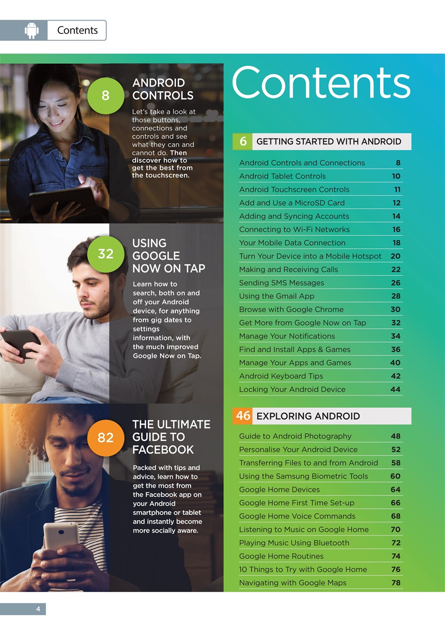 Android Smartphones & Tablets The Complete Manual Preview Pages