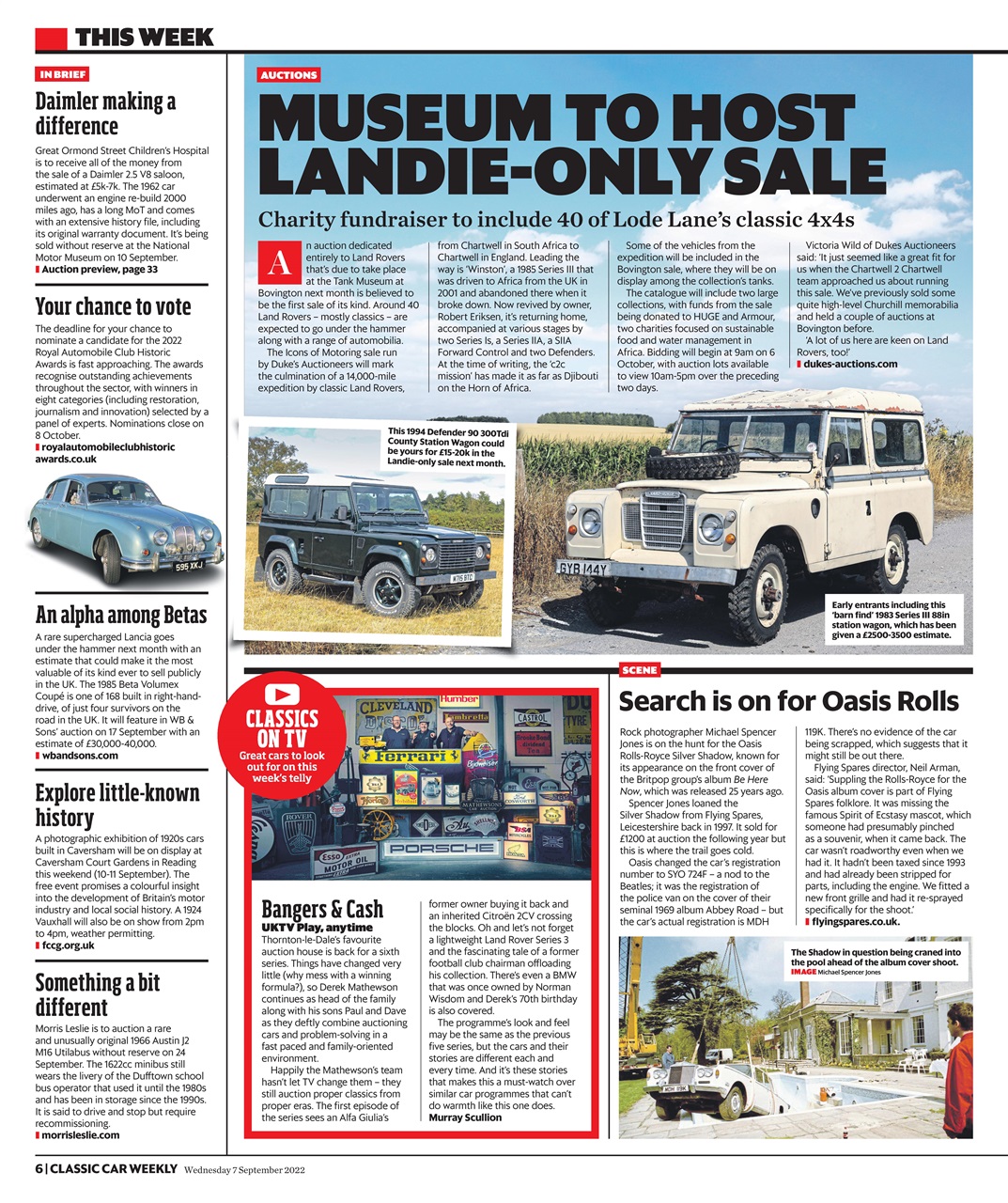 Classic Car Weekly Preview Pages