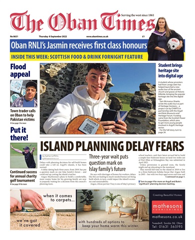 The Oban Times & Lochaber Times issue 8th September, 2022