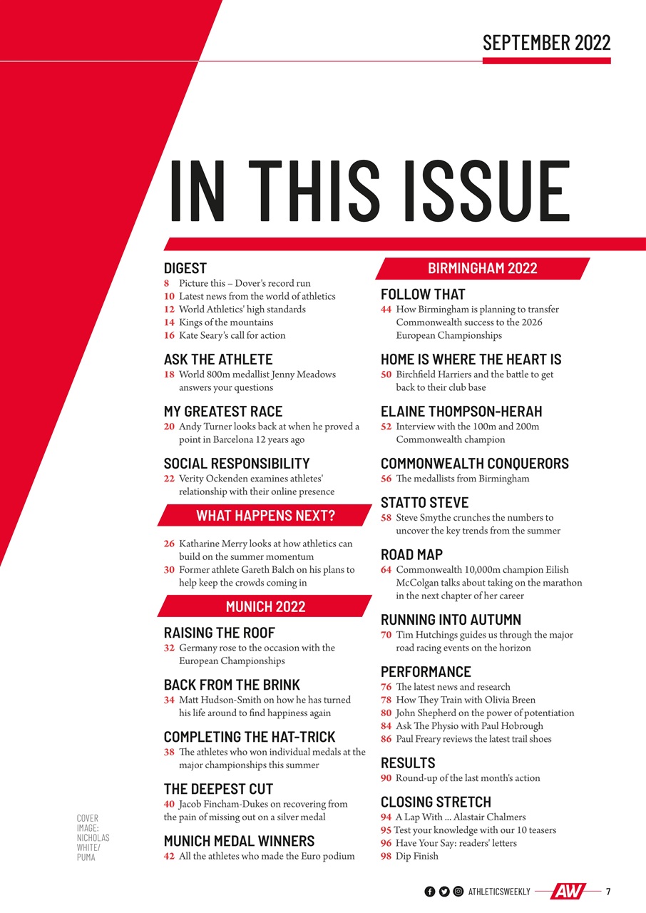 AW – Athletics Weekly Magazine Preview Pages