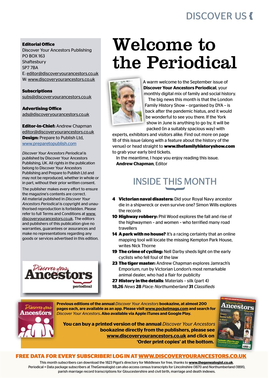 Discover Your Ancestors Preview Pages