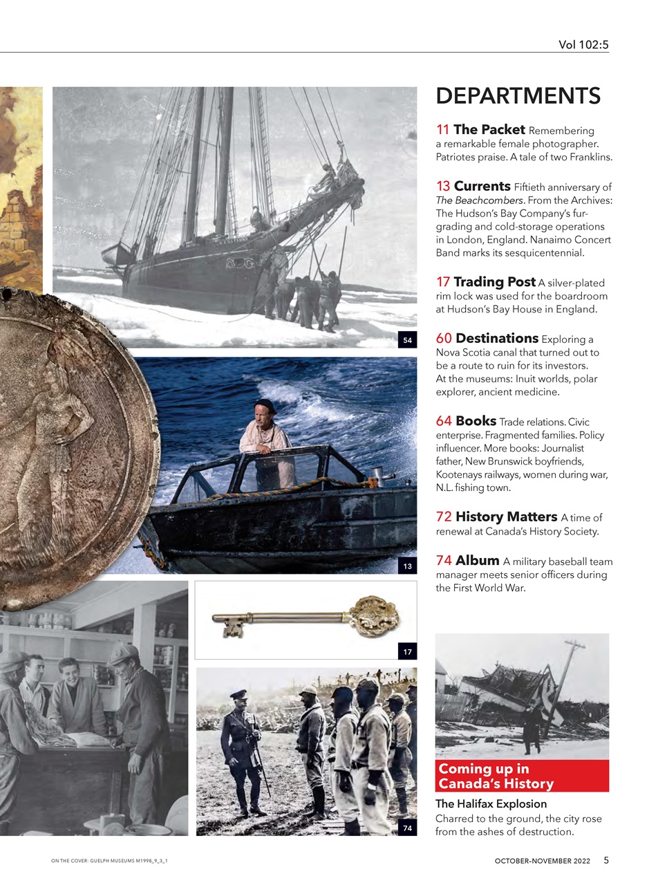 Canada's History Magazine - Oct/Nov 2022 Back Issue