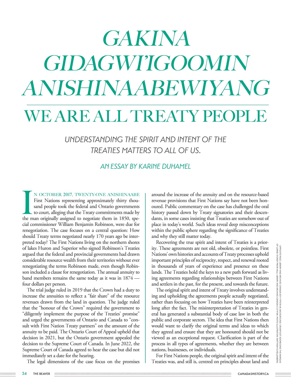 Canada's History Preview Pages