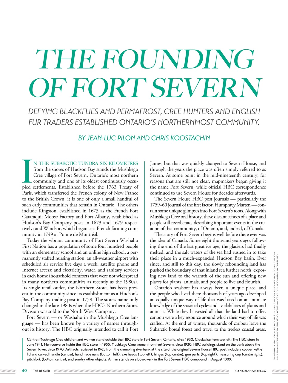 Canada's History Preview Pages