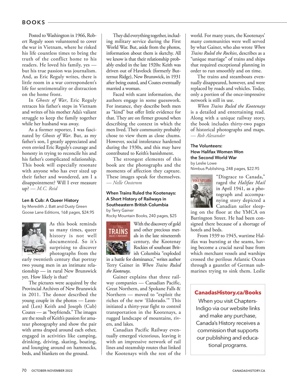 Canada's History Preview Pages