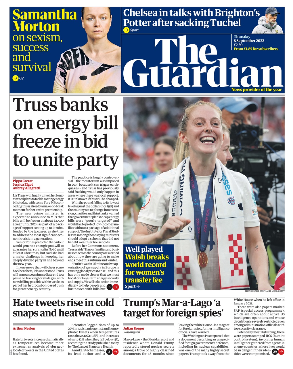 The Guardian Newspaper Preview Pages