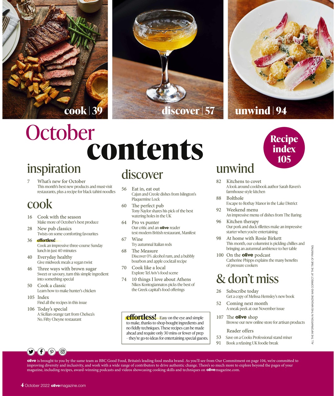 Olive Magazine Preview Pages