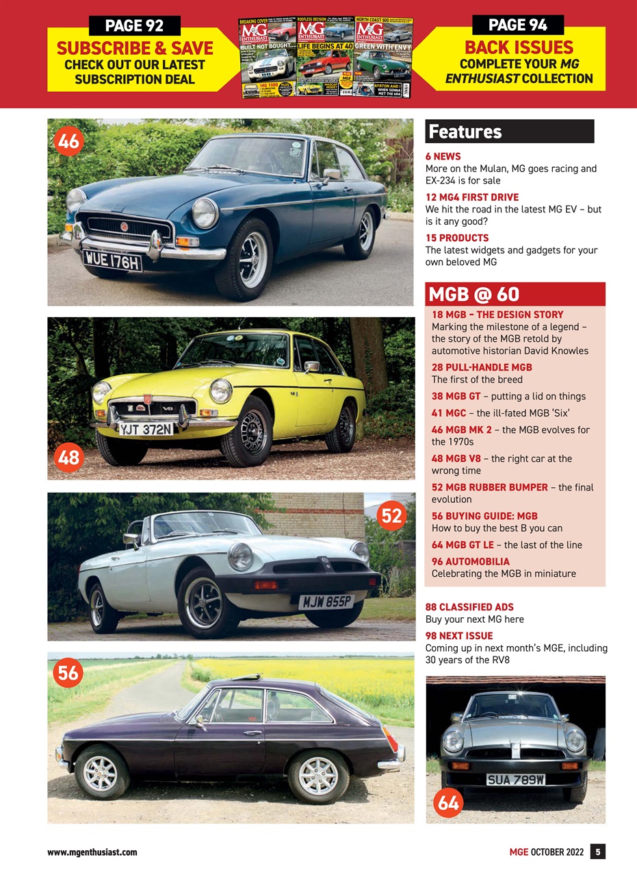 MG Enthusiast Preview Pages