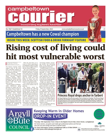 Campbeltown Courier issue 09/09/2022