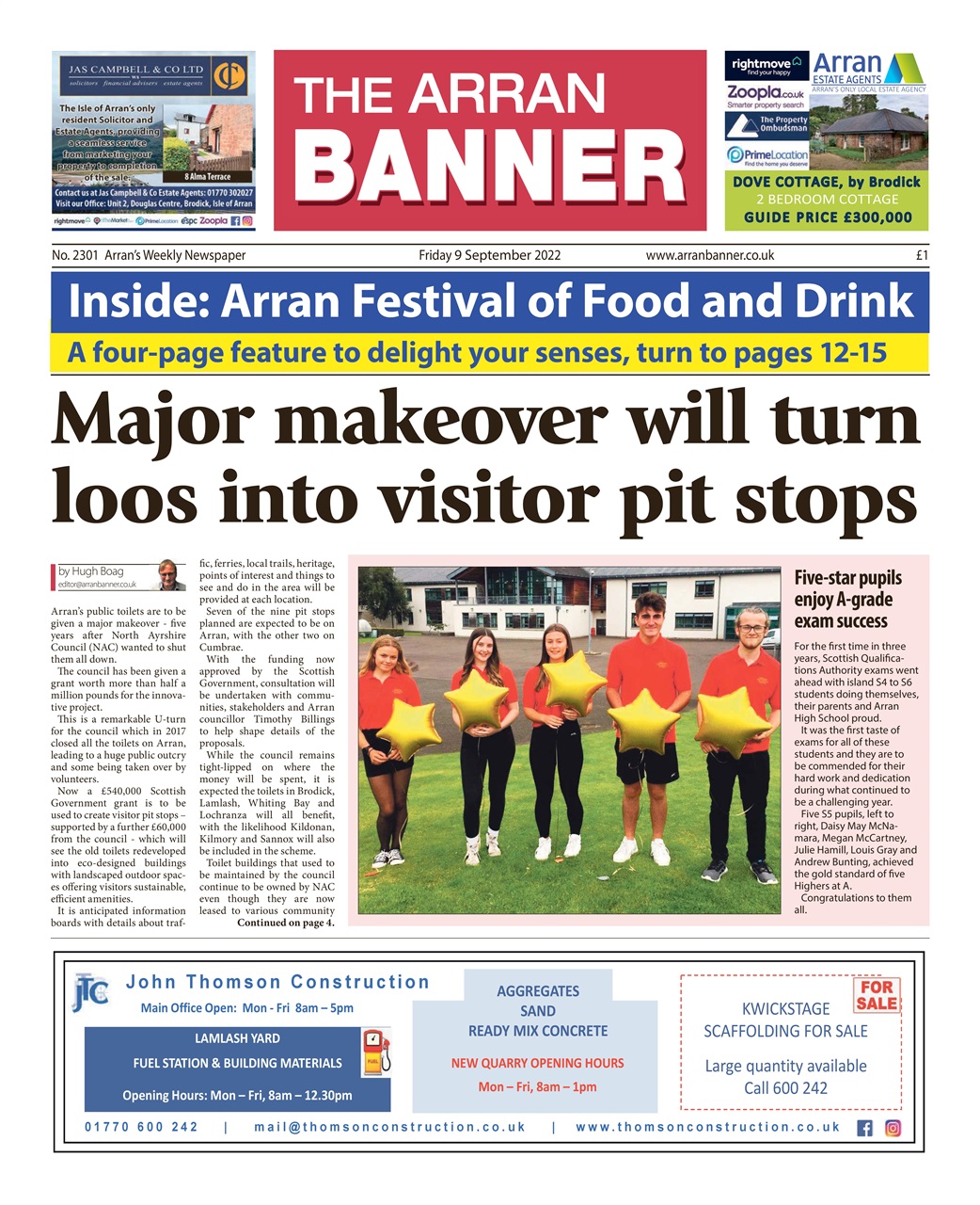 Arran Banner Preview Pages