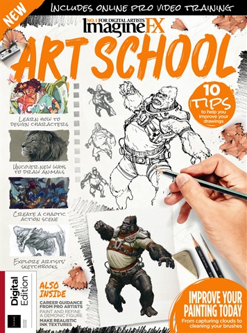 Creative Bookazine issue ImagineFX Art School Second Edition