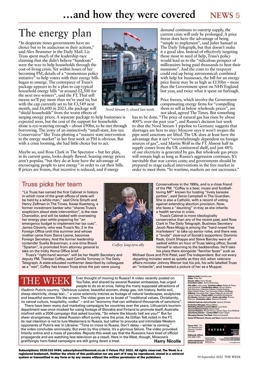 The Week Preview Pages