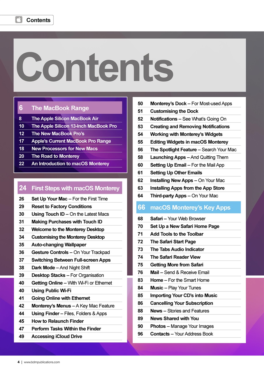 MacBook & macOS The Complete Manual Preview Pages