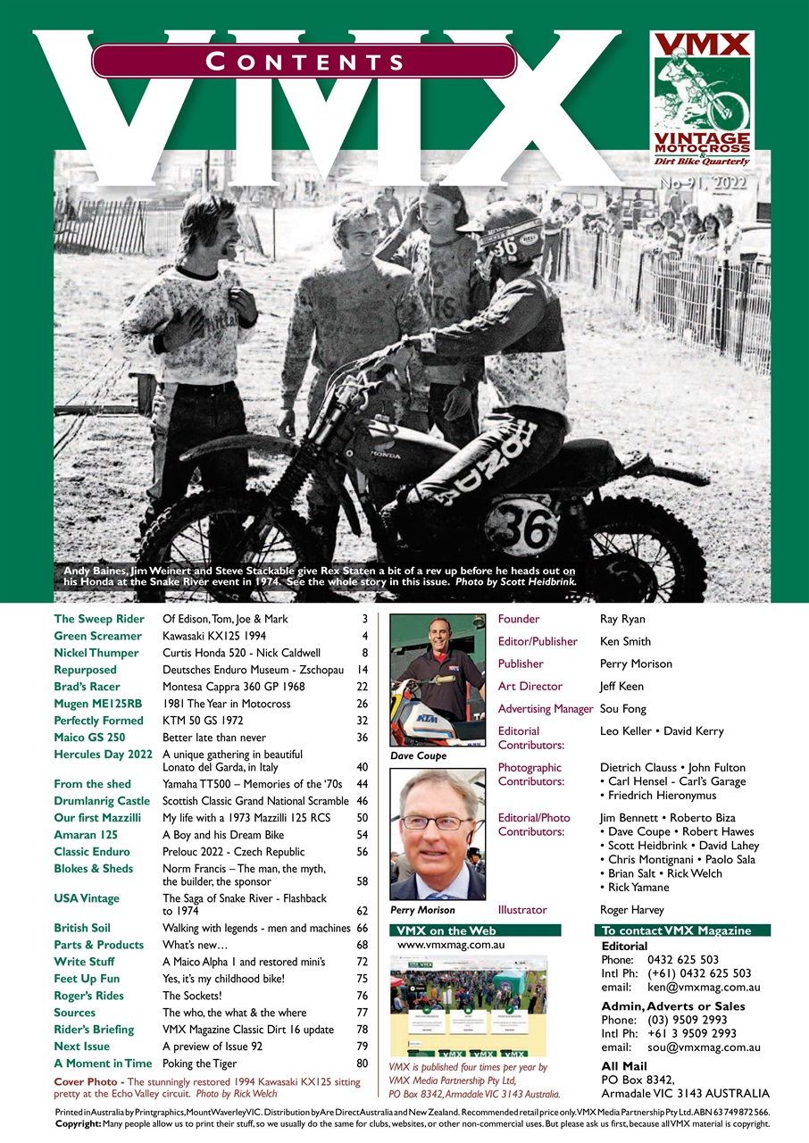 VMX Magazine Preview Pages