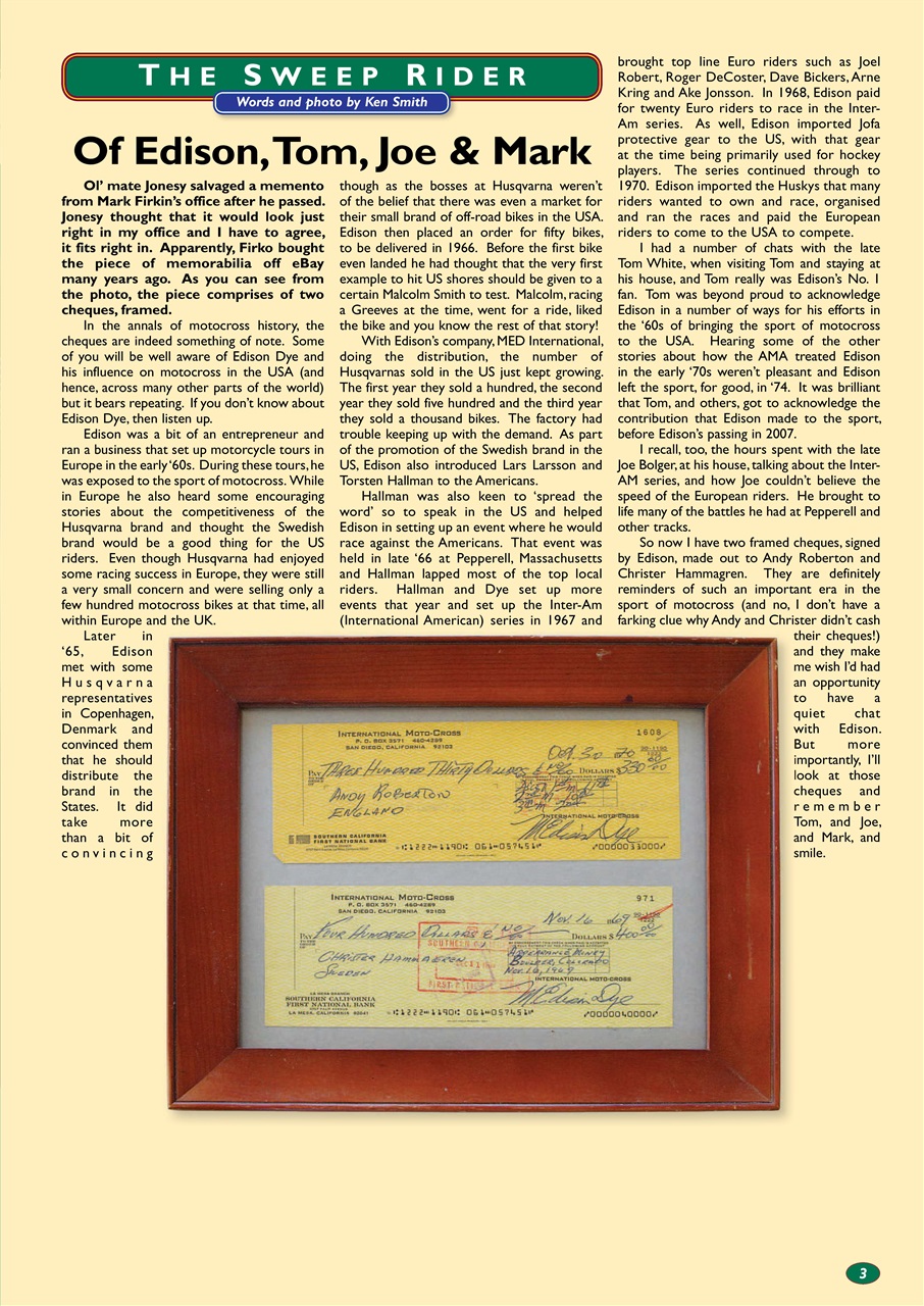 VMX Magazine Preview Pages