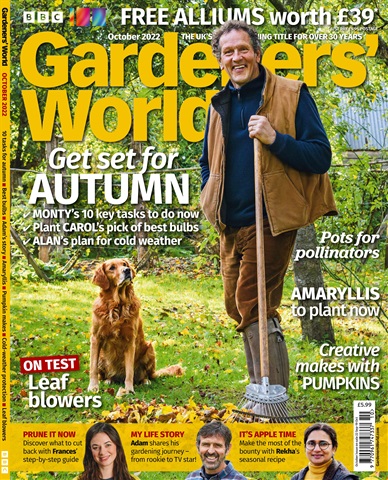 BBC Gardeners’ World Magazine issue October 2022