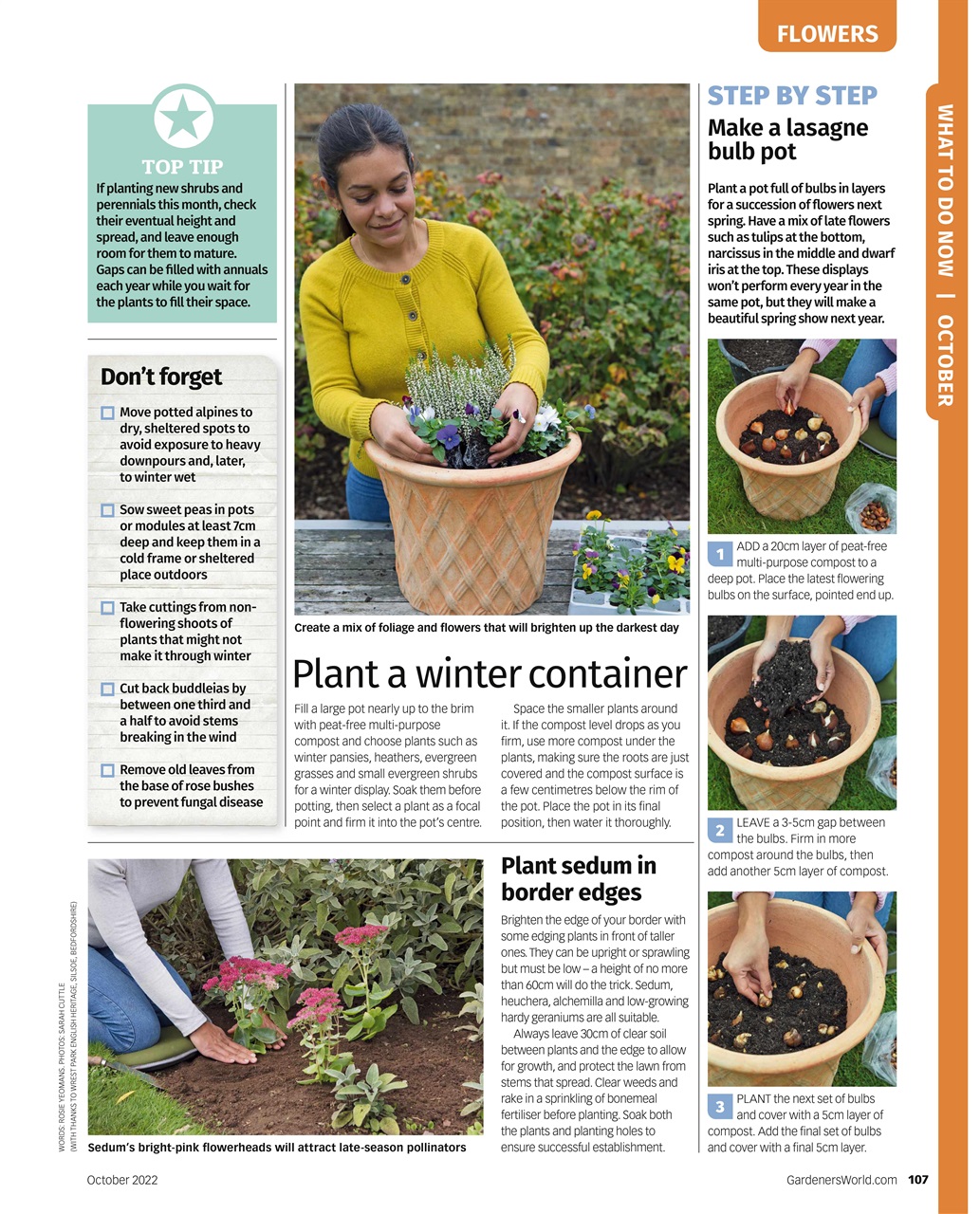 BBC Gardeners’ World Magazine Preview Pages