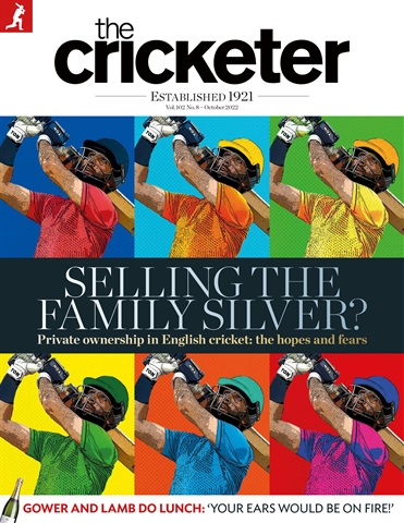 The Cricketer Magazine issue October 2022