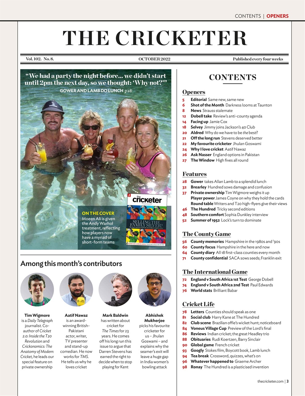 The Cricketer Magazine Preview Pages