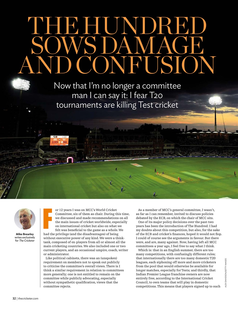 The Cricketer Magazine Preview Pages