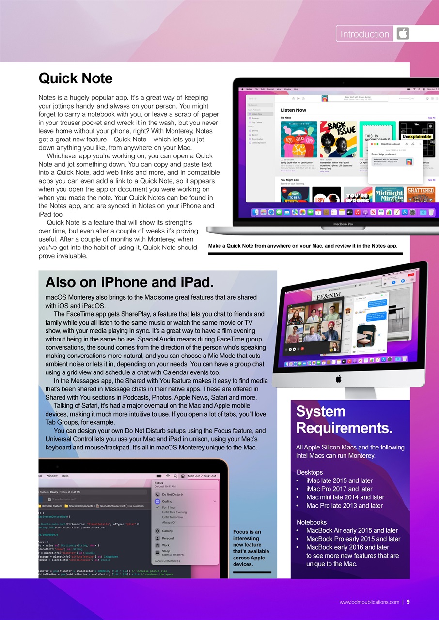 macOS Monterey The Complete Manual Preview Pages