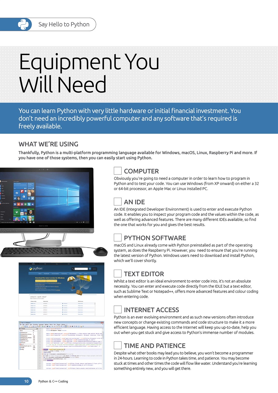 Python & C++ The Complete Manual Preview Pages