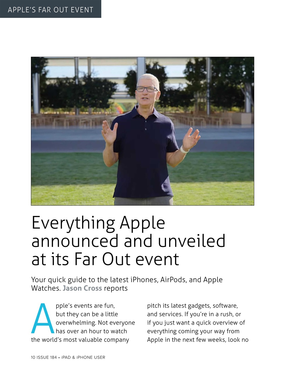 iPad and iPhone User Preview Pages