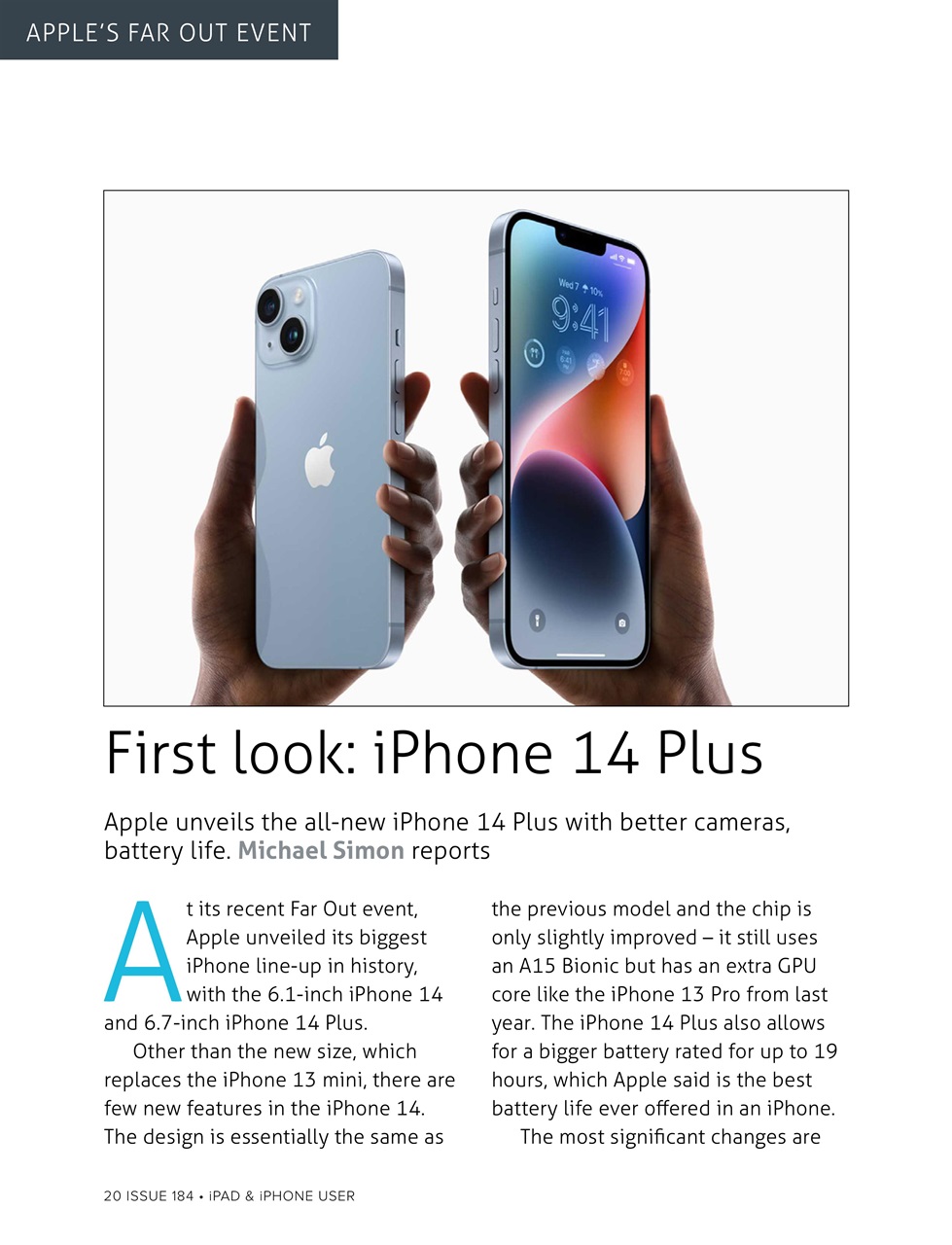 iPad and iPhone User Preview Pages