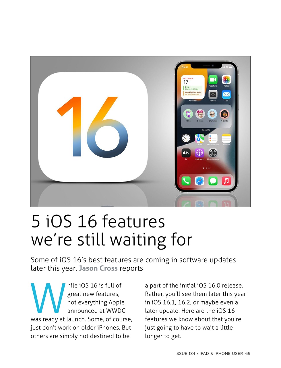 iPad and iPhone User Preview Pages