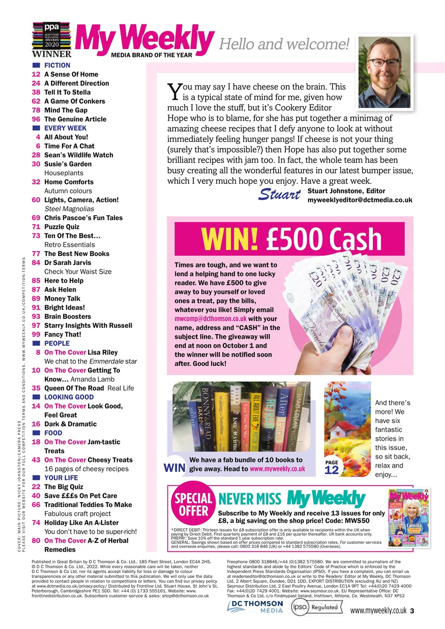 My Weekly Preview Pages