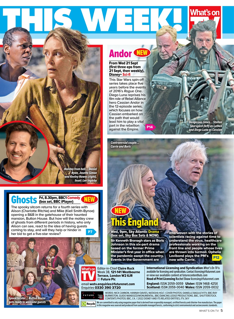 What's on TV Preview Pages