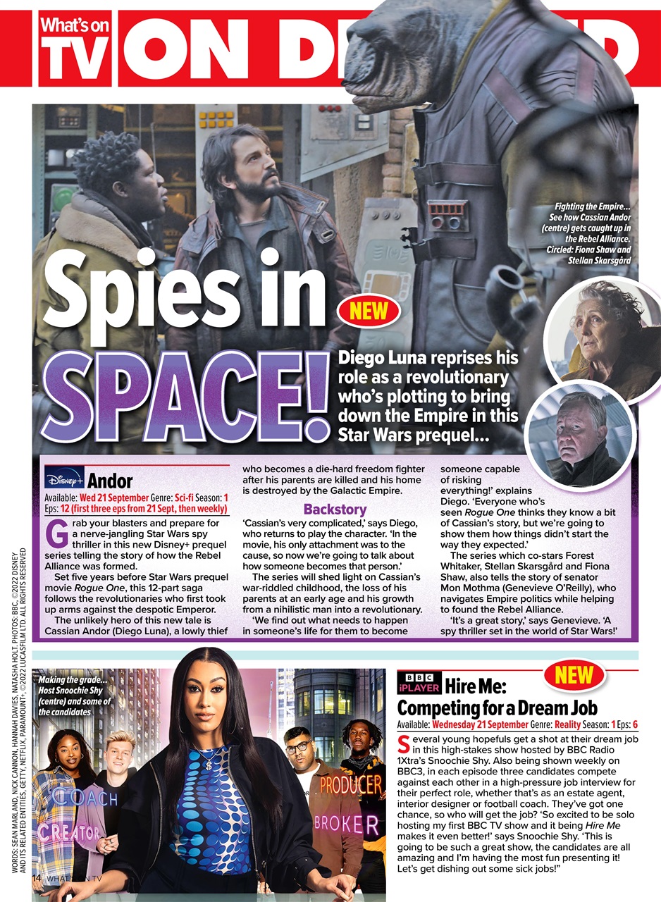 What's on TV Preview Pages