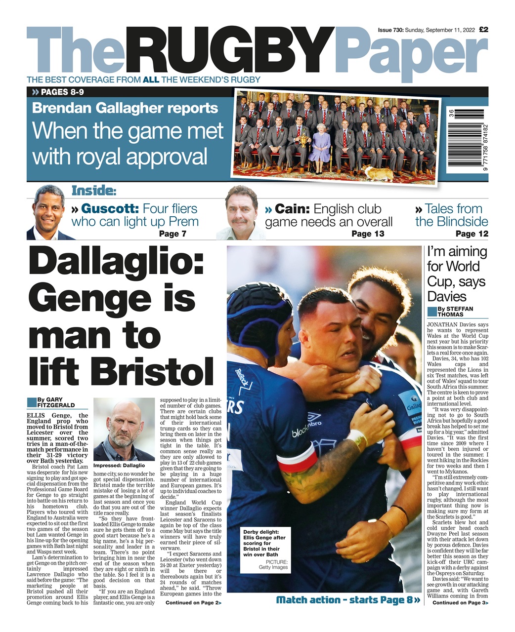 The Rugby Paper Preview Pages