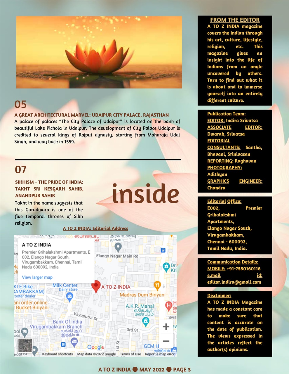 A to Z India Preview Pages