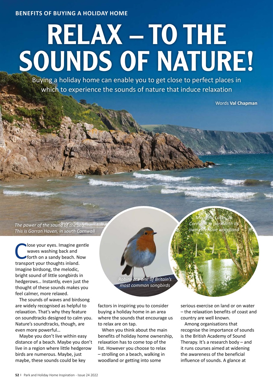 Park and Holiday Home Inspiration magazine Preview Pages