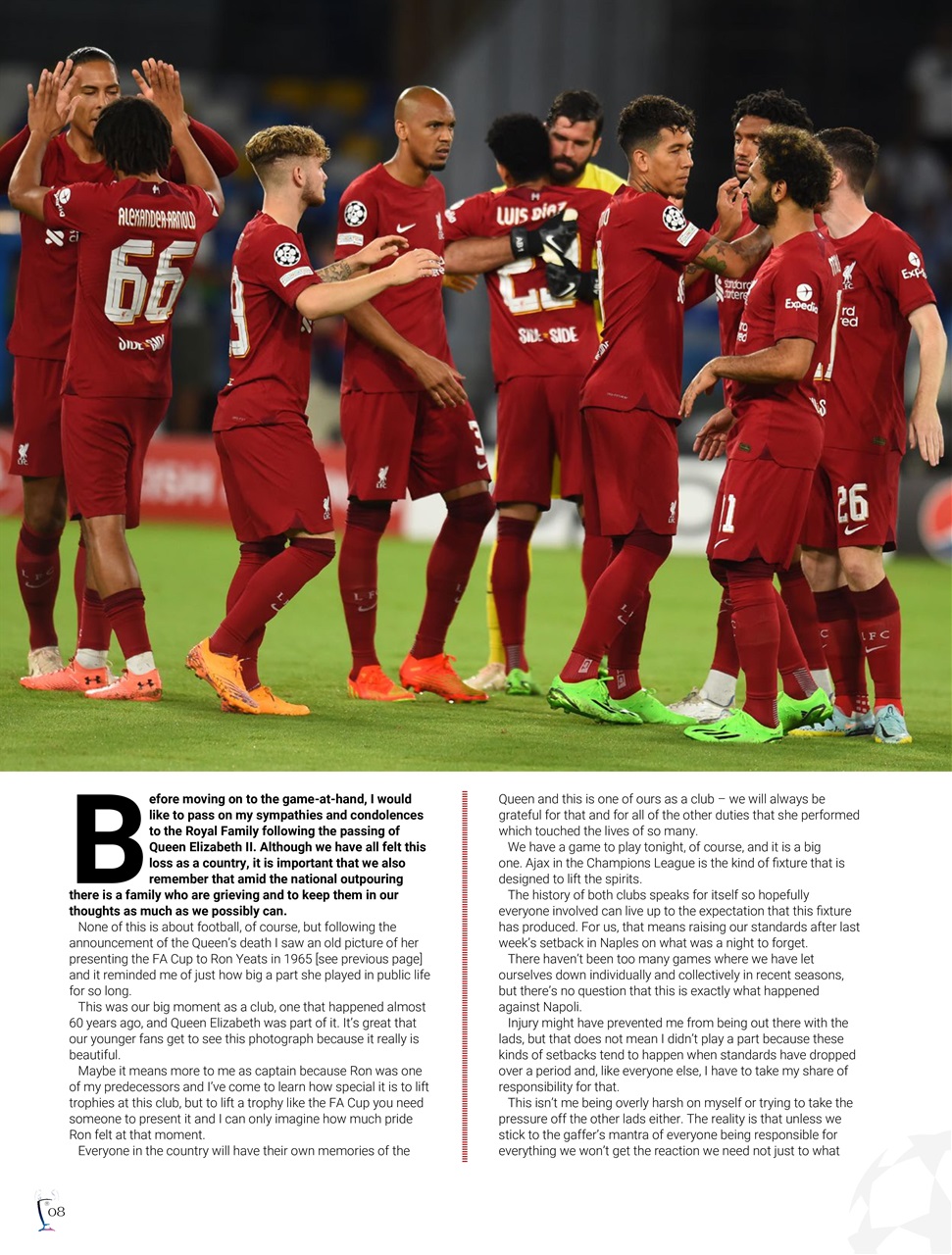 Liverpool FC Programmes Preview Pages