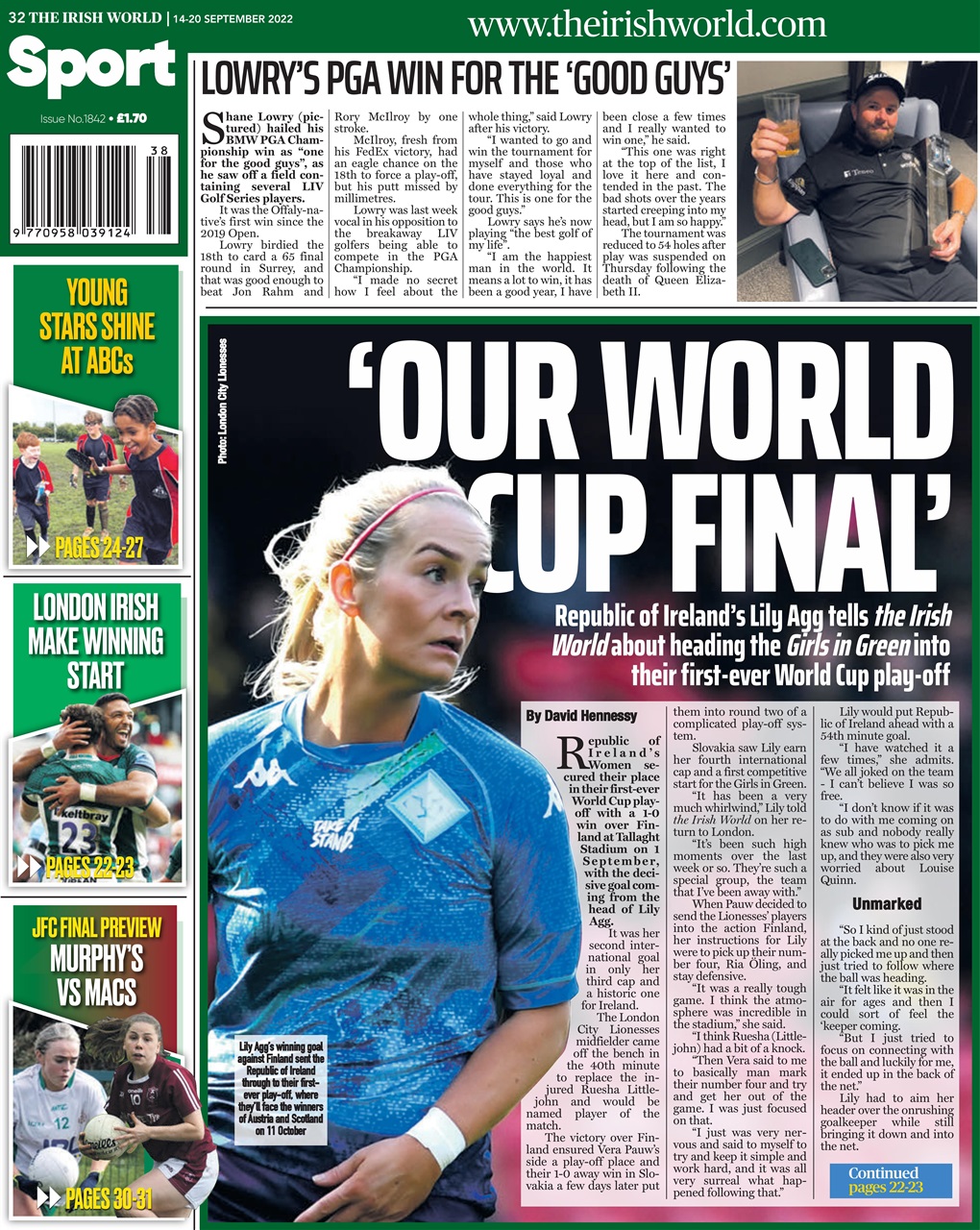 Irish World Preview Pages