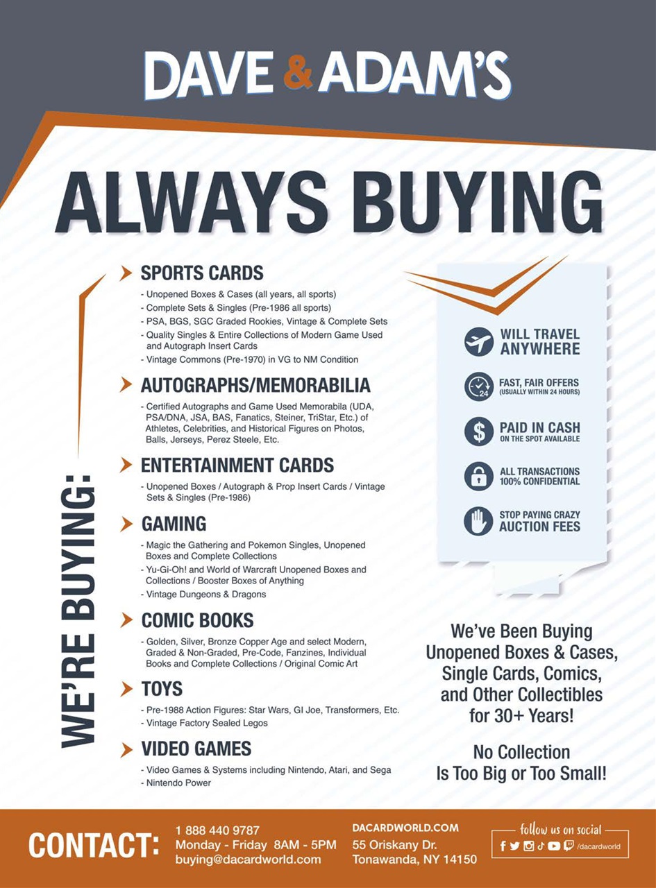 Sports Card Monthly Magazine Preview Pages