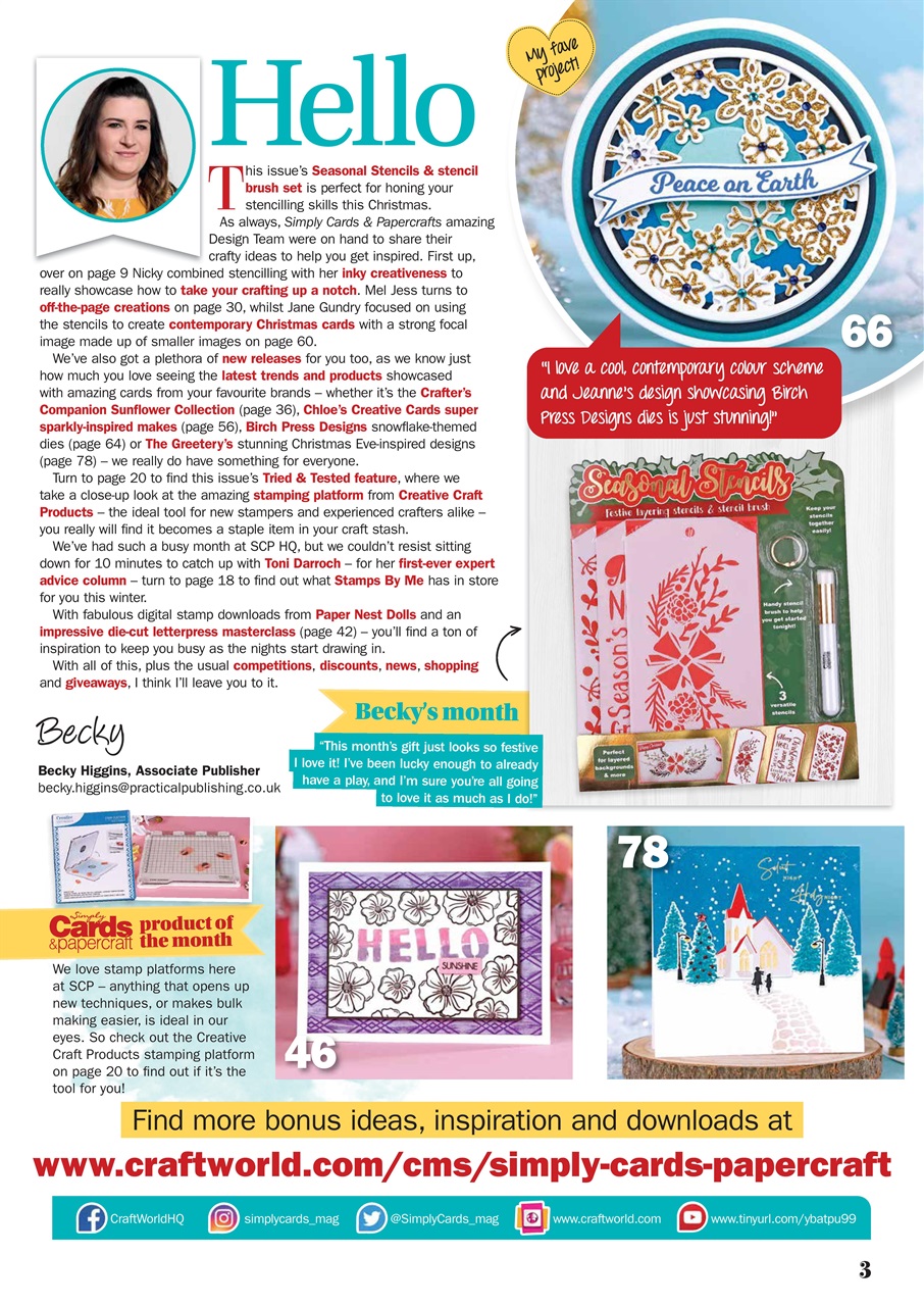Simply Cards & Papercraft Preview Pages