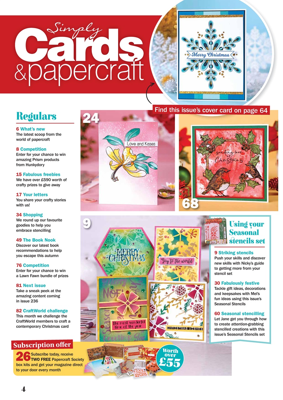 Simply Cards & Papercraft Preview Pages